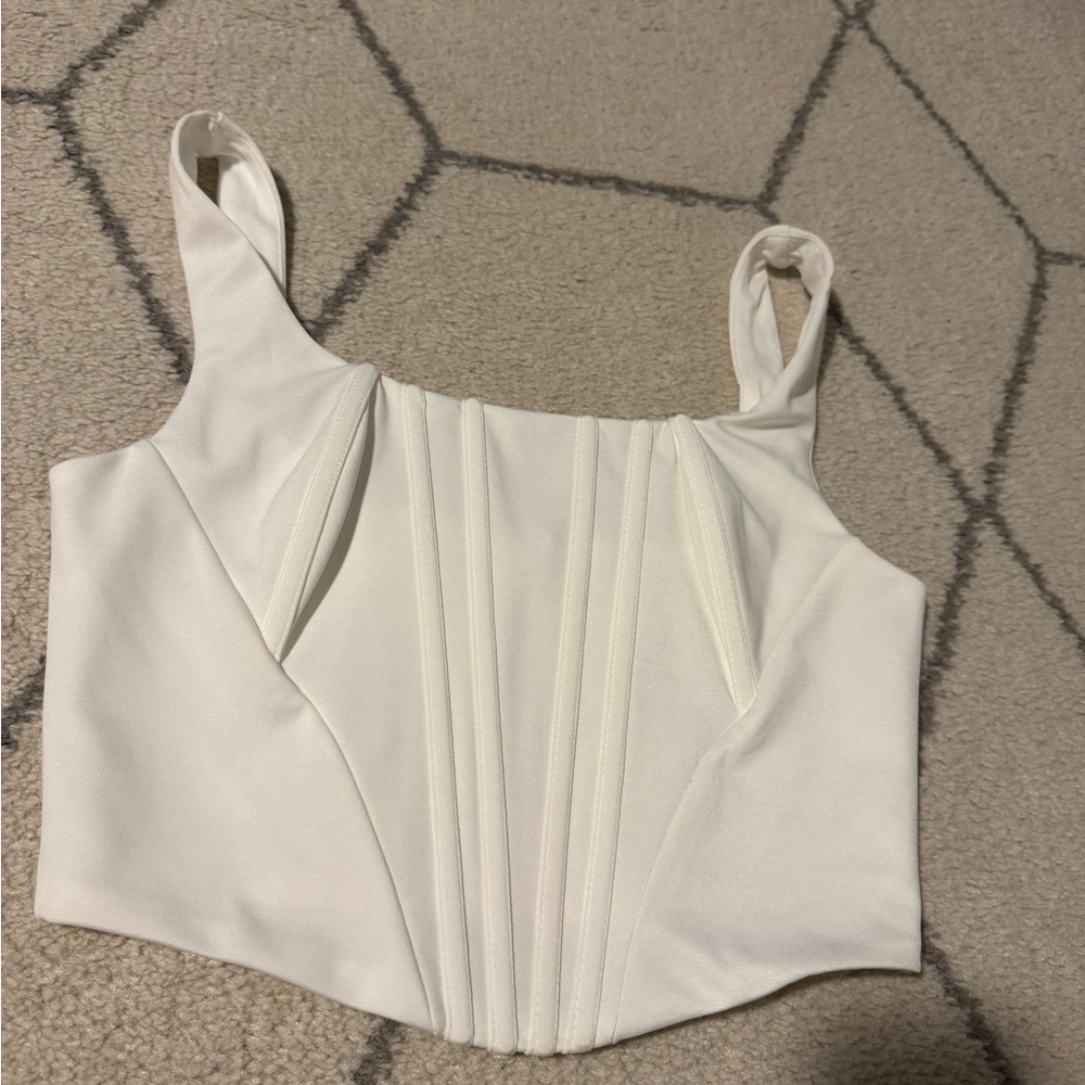 SHEIN Elegant White Women's Top